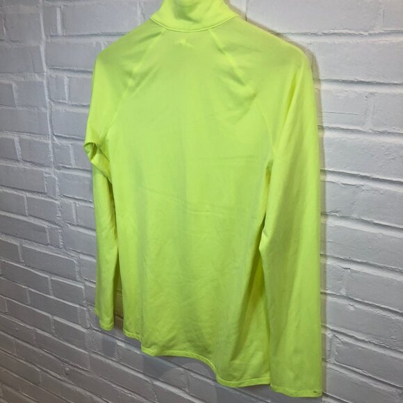 Under Armour US Open Tennis NYC Quarter Zip Pullover Neon Yellow Women's Small - Picture 4 of 7